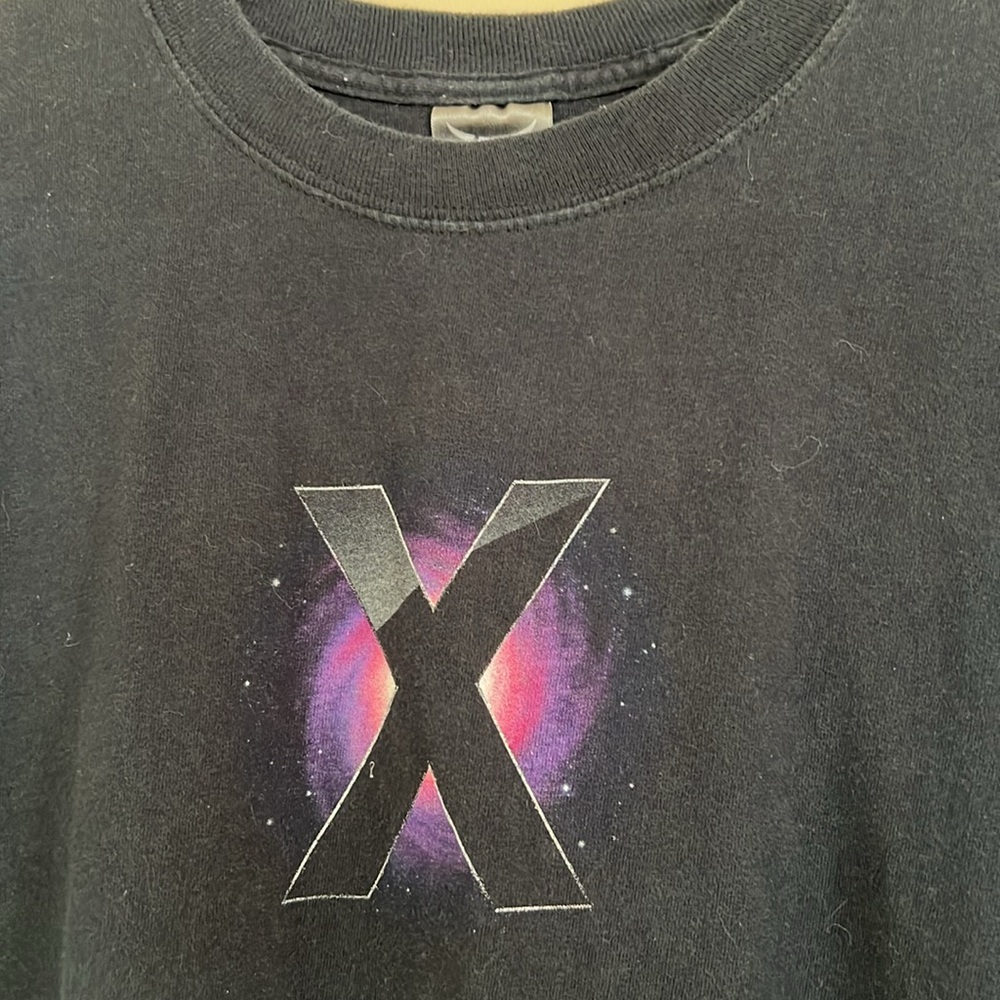Apple Mac Vintage Y2K 2007 OS X Leopard Tshirt Mens Large Black - Picture 4 of 5
